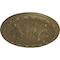 Ekena Millwork Stockport Ceiling Medallion, Hand-Painted Mississippi Mud, 11 3/4"OD x 3/8"P CM12STMMF - alternate 3